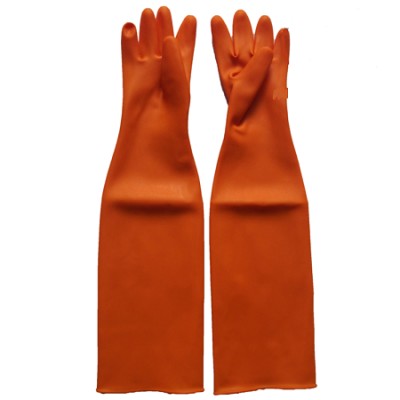 CN-Găng tay công nghiệp dài 62 cm - Màu cam